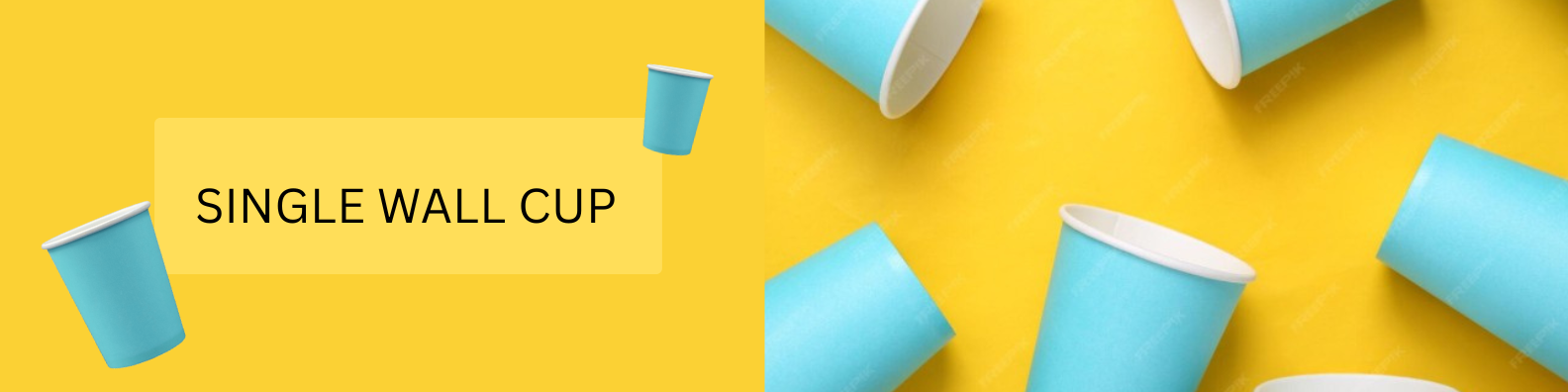 BANNNER of single wall cups